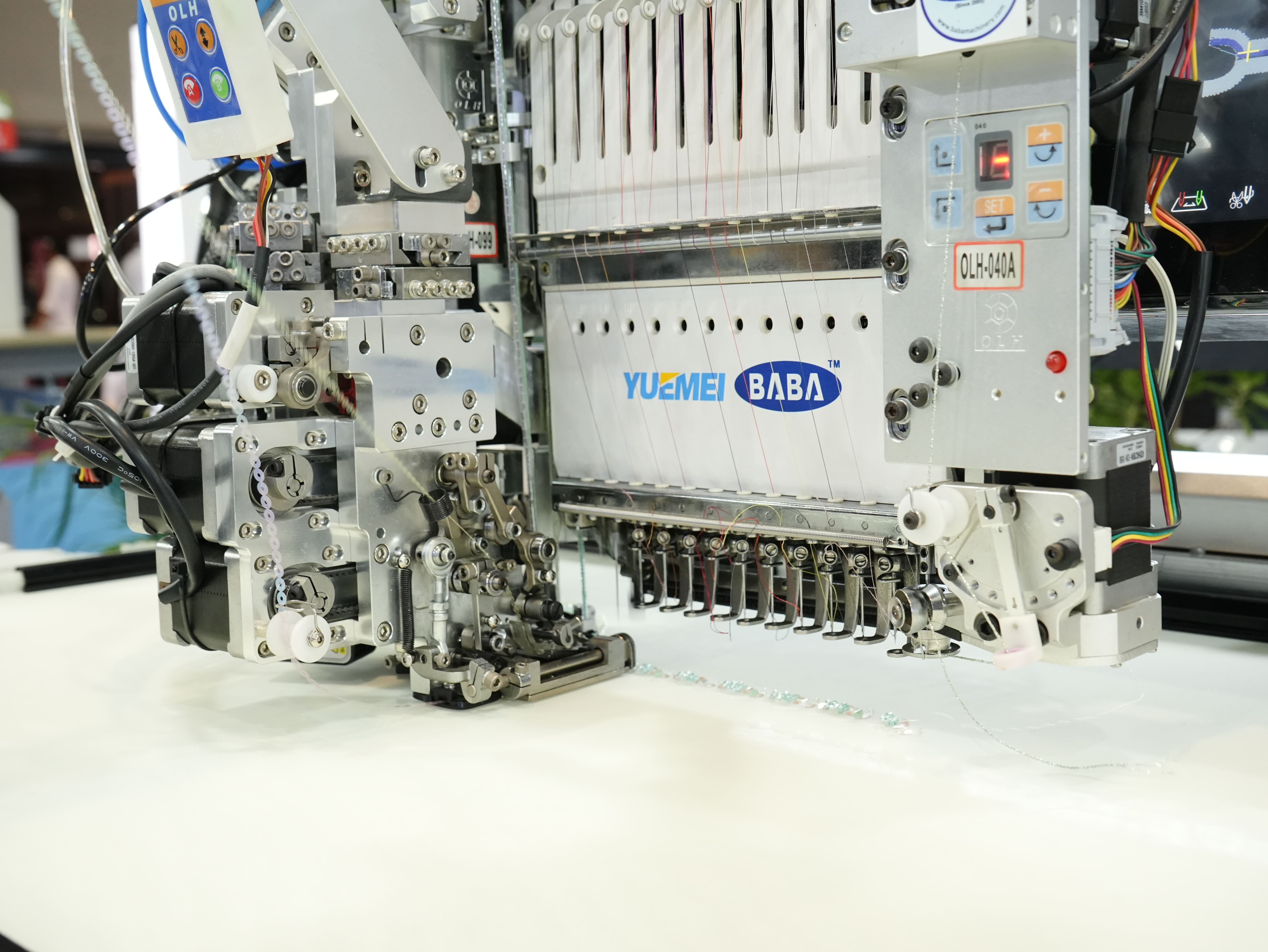 BABA Single Head Computerized Embroidery Machine with 4Beads2Sequin & Cording Device